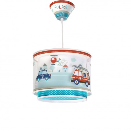 Suspension enfant POLICE - Ø27cm - PVC - Dalber