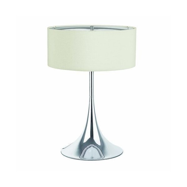 Lampe SIXTI - H51cm - Tissu et chrome - Faro