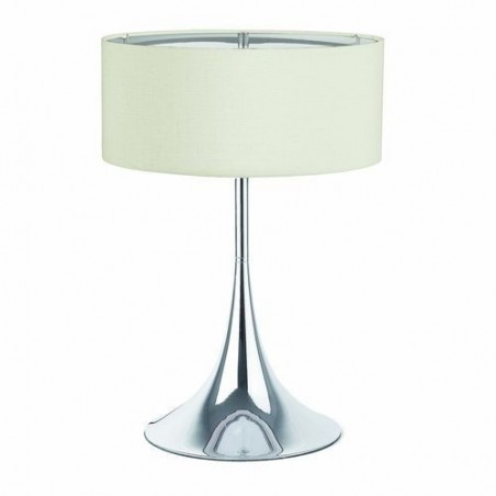 Lampe SIXTI - H51cm - Tissu et chrome - Faro