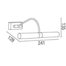 Applique tableau DURERO - 2x G9 40W incl - Faro