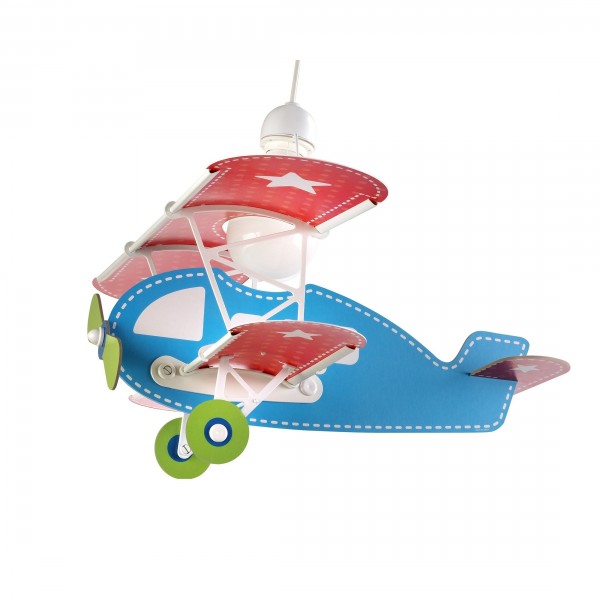 Suspension enfant BABY PLANE BLUE - H39cm - PVC - Dalber