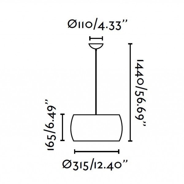 Suspension NANKO - Ø30cm - Faro