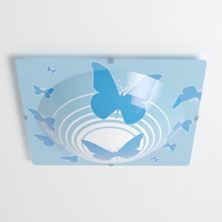 Plafonnier enfant PAPILLON - L40cm- PVC - Lineazero