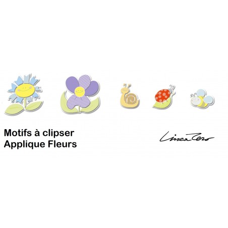 Applique enfant FLEURS - PVC - Lineazero