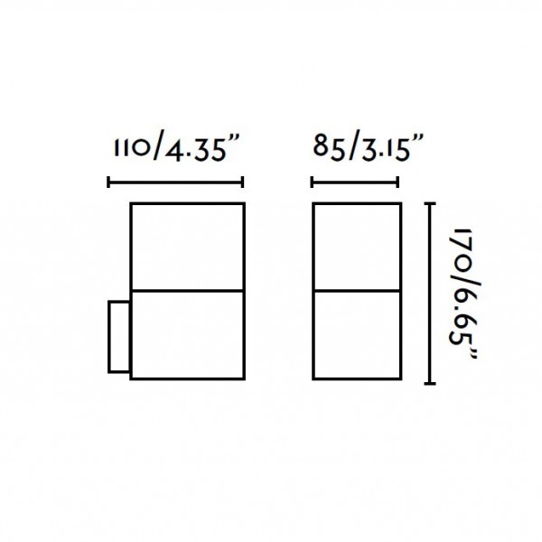 Applique exterieur TARRACO - I44 - alu et PVC - Faro