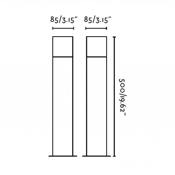 Borne extérieure TARRACO - IP44 - alu et PVC - Faro