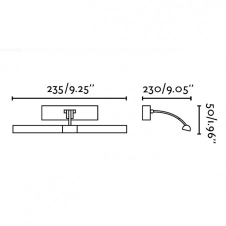 Applique tableau LUMIERE - 2x G9 40W incl - nickel - Faro