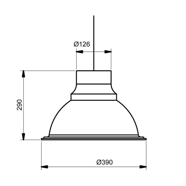 Suspension LOFT - Ø39cm - 2 coloris - Aluminor