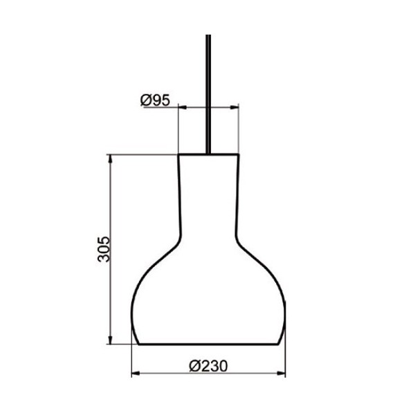 Suspension S-280 - Ø23cm - ebène - Aluminor