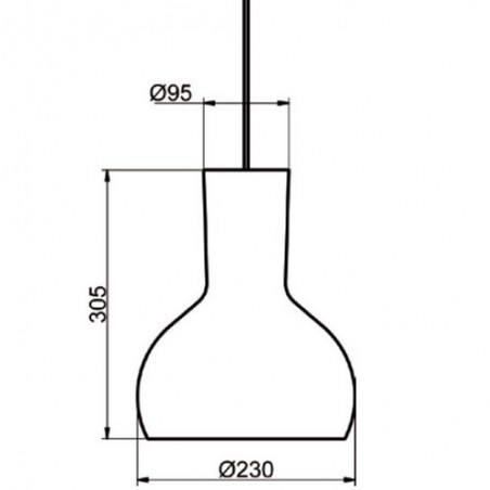 Suspension S-280 - Ø23cm - ebène - Aluminor