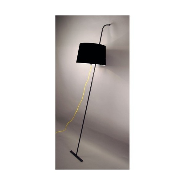 Lampadaire WALL - H196 cm - acier et tissu - Aluminor