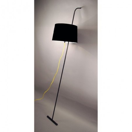 Lampadaire WALL - H196 cm - acier et tissu - Aluminor