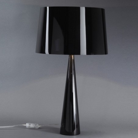 Lampe TOTEM - H58cm - PVC laqué - blanc ou noir - Aluminor