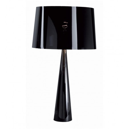 Lampe TOTEM - H58cm - PVC laqué - blanc ou noir - Aluminor