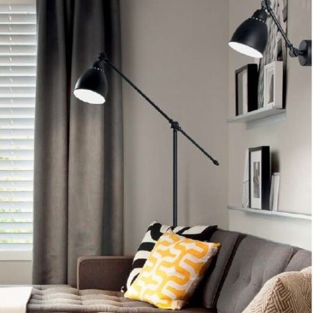 Applique NEWTON - noir -  - Ideal-Lux