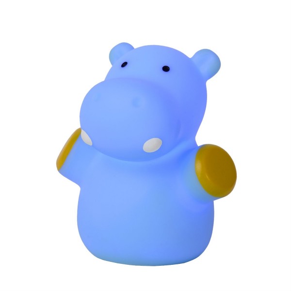 Lampe enfant LED Color Zoo - Hippo Bleu - Lucide
