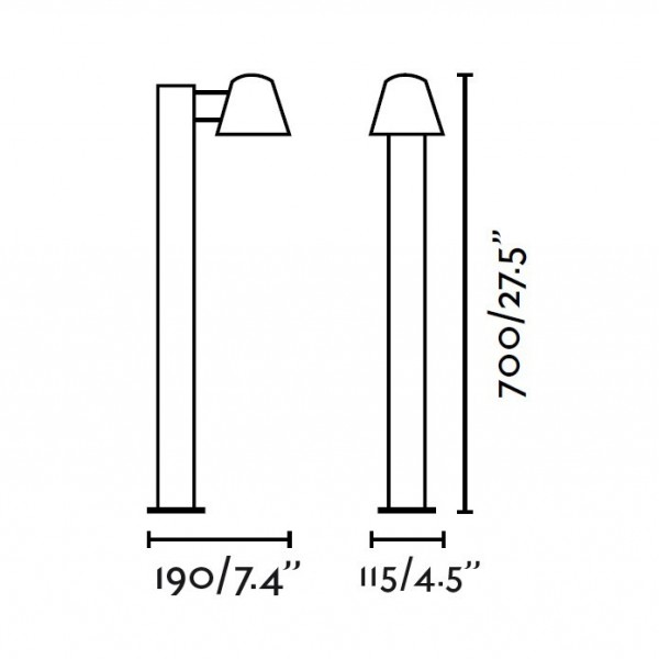 Borne exterieur GINA - IP44 - Faro