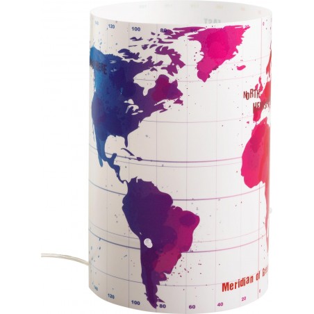 Lampe enfant MAP - H23 cm - PVC - Dalber