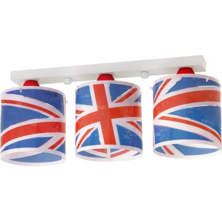 Plafonnier enfant ENGLAND - 3xE27 60W - PVC - Dalber