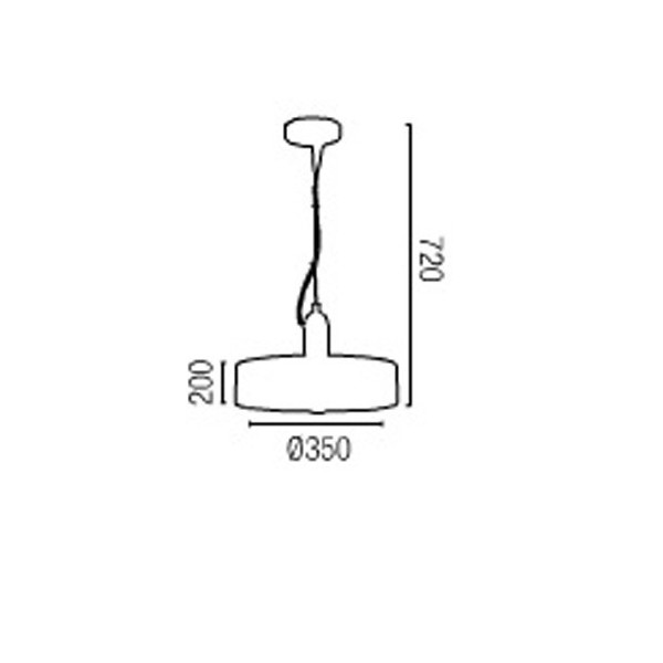 Suspension FLOOD - Ø35cm - Alu - Faro