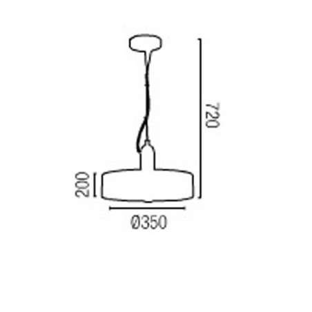 Suspension FLOOD - Ø35cm - Alu - Faro