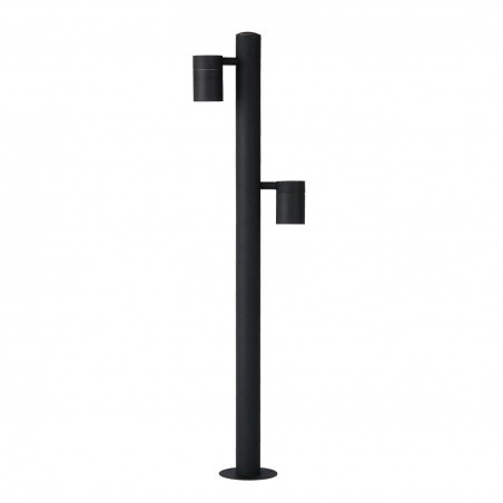 Borne extérieure ARNE LED - noir - H90cm - 2xGU10 - Lucide