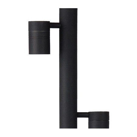 Borne extérieure ARNE LED - noir - H90cm - 2xGU10 - Lucide