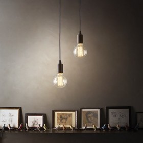Suspension Edison – Noir – Métal – Ideal-Lux