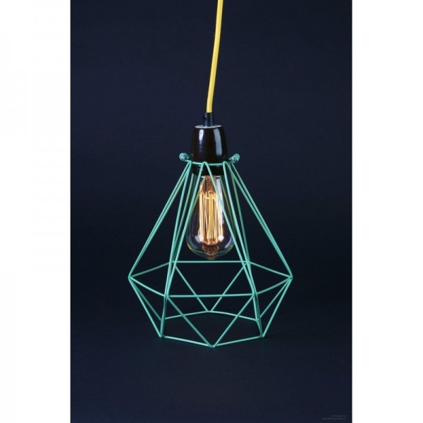 Lampe DIAMOND 1 - Mint Blue - filamentstyle