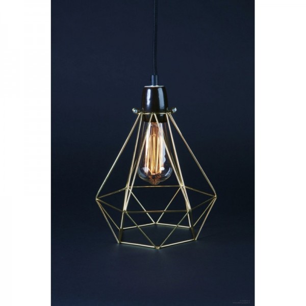 Lampe DIAMOND 1 - gold - Filamentstyle