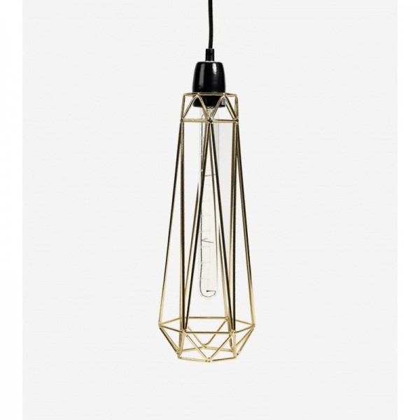 Lampe DIAMOND 2 - gold - Filamentstyle