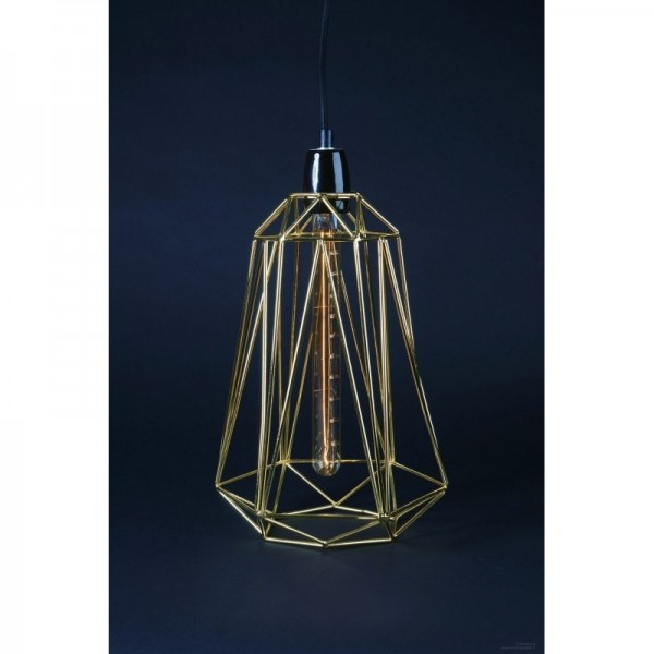 Lampe DIAMOND 5 - gold - Filamentstyle