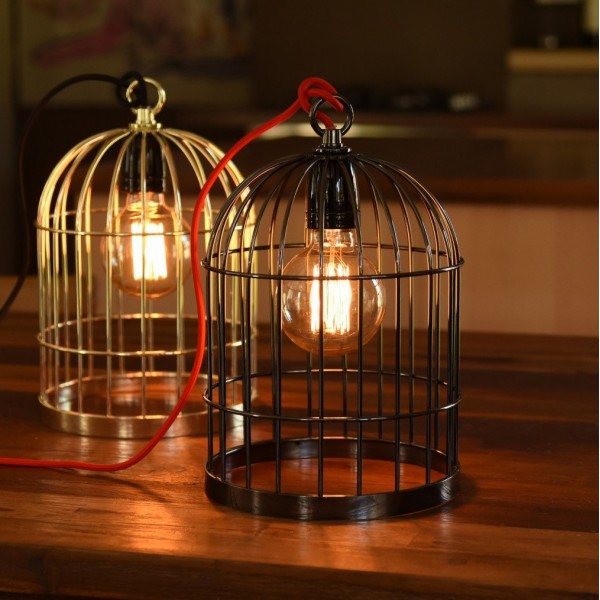 Lampe BIRD CAGE - Gold - Filamentsyle