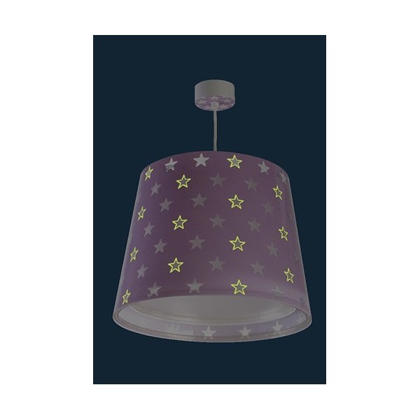 Suspension enfant STARS - violet - Ø33cm - Dalber