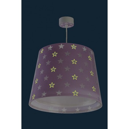 Suspension enfant STARS - violet - Ø33cm - Dalber