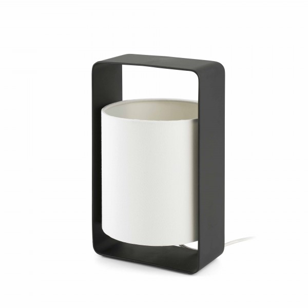 Lampe à poser - LULA - H27cm - noir/blanc - Faro