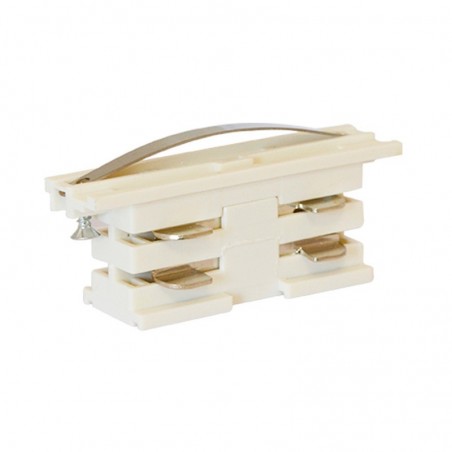 Connecteur rail triphasé jonction - blanc - Vision El