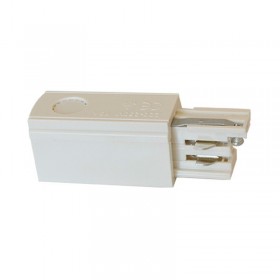 Connecteur d'alimentation rail et embout fin - blanc - Vision El