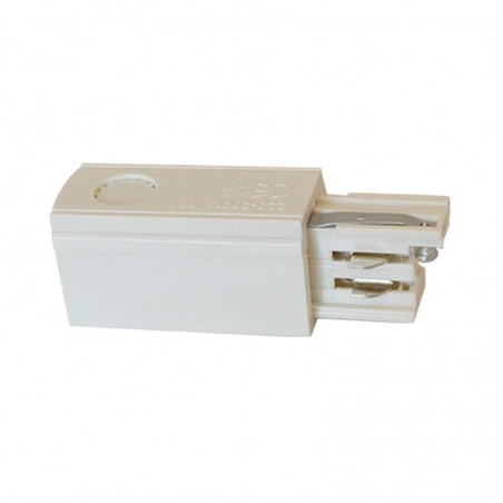 Connecteur d'alimentation rail et embout fin - blanc - Vision El