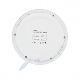 Encastré LED rond - Ø225  - 18W - 3000°K - alu blanc - Vision El