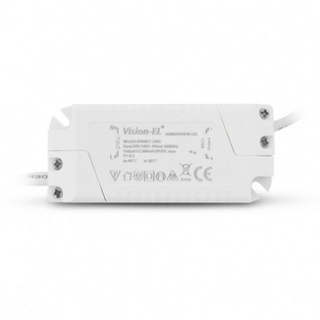 Encastré LED rond - Ø170 - 12W - 3000°K - alu blanc - Vision El