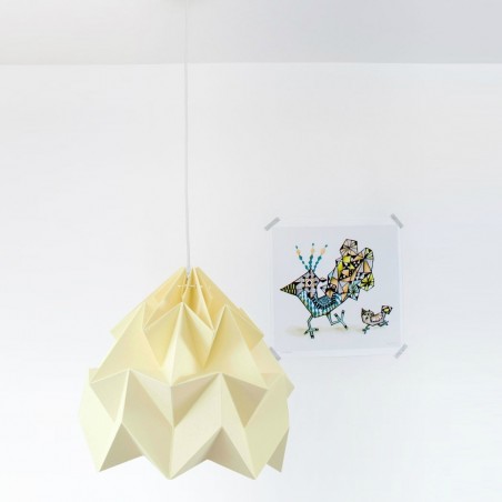 Suspension Moth XL - jaune - Ø40cm - Studio Snowpuppe