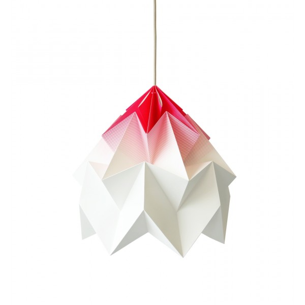 Suspension Moth XL - degradé rose - Ø40cm - Studio Snowpuppe