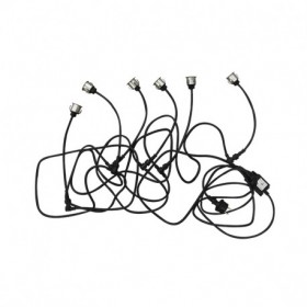 Kit spot LED terrasse IP67- 6x0.6W 3000K - 12V - Vision-el