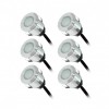 Kit spot LED terrasse IP67- 6x0.6W 4000K - 12V - Vision-el