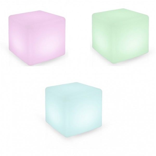 Cube lumineux RGB - sans fil - IP44 - Vision-el