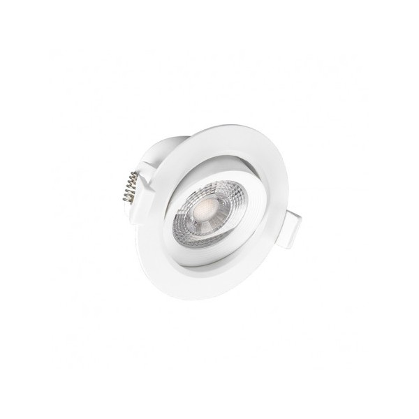 Spot LED encastrable 7W - 3000K - orientable - blanc - Vision-el