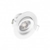 Spot LED encastrable 7W - 3000K - orientable - blanc - Vision-el