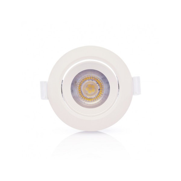 Spot LED encastrable 7W - 3000K - orientable - blanc - Vision-el