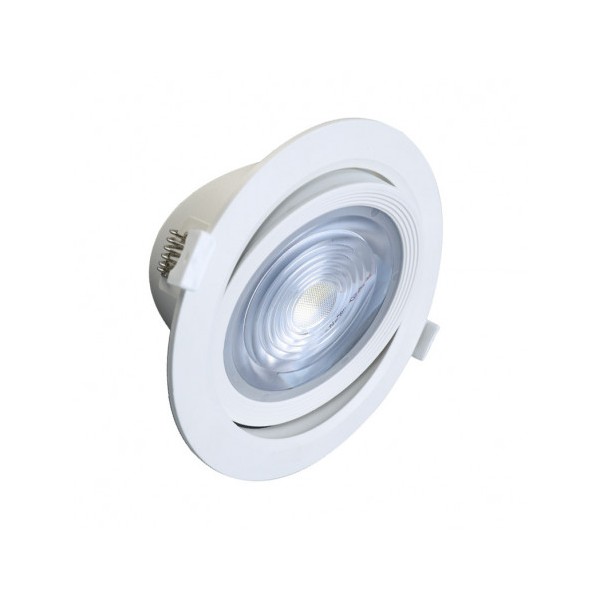 Spot LED SMD encastrable 18W 3000K - orientable - blanc - Vision-el